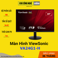 Màn hình VIEWSONIC VA24G1-H (23.8 inch / FHD / IPS / 144Hz / 1ms / 400 nits / HDMI)