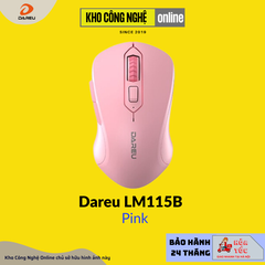 Chuột không dây DAREU LM115G Black / White / Pink
