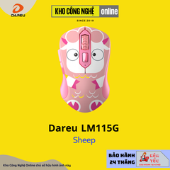 Chuột không dây DAREU LM115G Black / White / Pink
