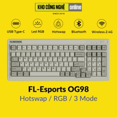 Bàn phím cơ FL-Esports OG87 / OG98 / OG104 3 Mode (Mạch Xuôi / Hotswap / Led RGB) - Hàng Chính Hãng
