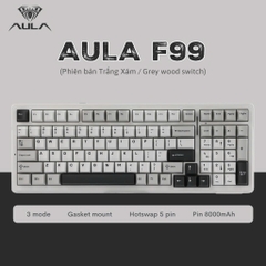 AULA F99 - Bàn Phím Cơ AULA F99 có Hotswap, Led RGB, Kết Nối 3 Mode