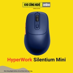 Chuột không dây HyperWork Silentium MS01 / Silentium Mini MS01M (Switch silent yên tĩnh, kết nối 3 Mode)