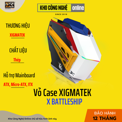 Vỏ Case XIGMATEK X BATTLESHIP (EN47635) - PREMIUM GAMING ATX, ARGB LIGHTING