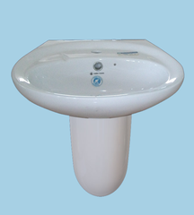 Lavabo chậu rửa mặt Thiên Thanh LT04 treo tường + chân