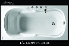 Bồn tắm dài Việt Mỹ 16A dài 1m59