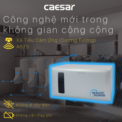 Xả tiểu Caesar A673 cảm ứng từ âm tường không cần dùng điện