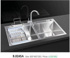 Chậu rửa chén Việt Mỹ B.8245A Inox 304 [Đặt hàng]