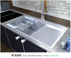 Chậu rửa chén Việt Mỹ B.8248 Inox 304  [Đặt hàng]