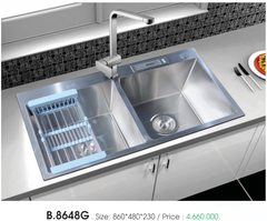 Chậu rửa chén Việt Mỹ B.8648G Inox 304 [Đặt hàng]