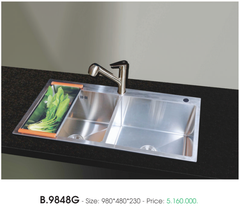 Chậu rửa chén Việt Mỹ B.9648G Inox 304