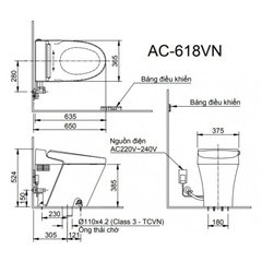 Bồn Cầu Thông Minh INAX AC-618VN