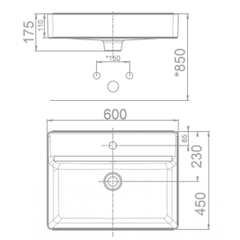 Lavabo chậu rửa mặt American Standard WP-F420 đặt bàn