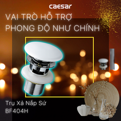 Trụ xả nắp sứ Caesar BF404H
