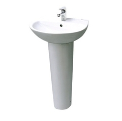 Lavabo chậu rửa mặt Inax L-285V treo tường + chân dài - L285V
