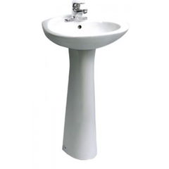Lavabo chậu rửa mặt Inax L-284V treo tường + chân dài - L284V