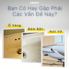 Lavabo chậu rửa mặt Caesar L5019 bán âm