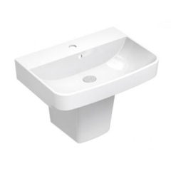 Lavabo chậu rửa mặt Viglacera CD58 treo tường chân ngắn