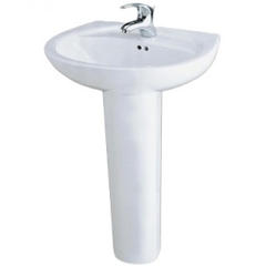 Lavabo chậu rửa mặt Caesar L2220 treo tường + chân