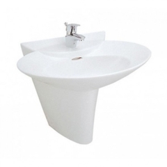 Lavabo chậu rửa mặt Toto LHT908C treo tường chân ngắn