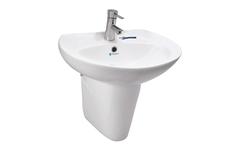 Lavabo chậu rửa mặt Thiên Thanh LT35 treo tường + chân