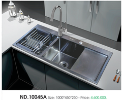 Chậu rửa chén Việt Mỹ ND.10045A Inox 304 phủ nano