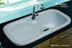 Chậu rửa chén Việt Mỹ S1NC-01 đá nhân tạo 3 màu