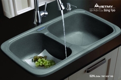 Chậu rửa chén Việt Mỹ S2N đá nhân tạo 3 màu 3 màu