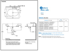 Lavabo chậu rửa mặt Toto PJS05WE#GW [Cao cấp]