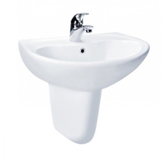 Lavabo chậu rửa mặt Toto LHT240CS treo tường chân ngắn