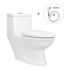 Bồn cầu 1 khối Viglacera V39M xả xoáy