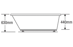 Bồn tắm đôi Euroca EU1-1711 dài 1m7