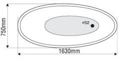 Bồn tắm Oval Euroca EU0-CLASSIC