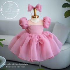 dusty-rose-baby-girl-dress-puff-sleeve-flower-girl-dress-handmade-toddler-party-