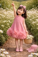 summer-mauve-satin-baby-dress-flower-girl-dress-handmade-tulle-dress-first-birth