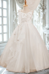 bridesmaid-dress-toddler-dress-vintage-satin-wedding-party-dress-custom-size