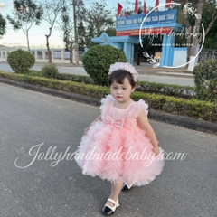 pink-baby-girl-birthday-dress-handmade-tulle-dress-girl-occasion-dress-customize