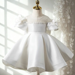 white-satin-flower-girl-dress-baby-tutu-dress-toddler-birthday-dress-3d-rose-dre