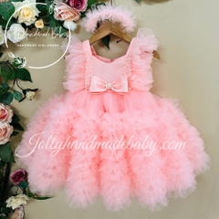 pink-baby-girl-birthday-dress-handmade-tulle-dress-girl-occasion-dress-customize