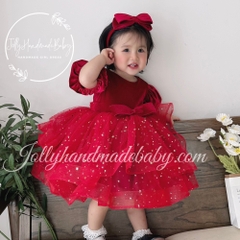 long-sleeve-velvet-bodice-tulle-skirt-with-many-stars-embroidered-in-red-birthda