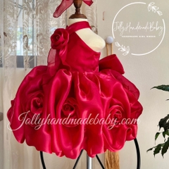 exclusive-organza-with-red-cross-front-knit-top-floral-midi-dress-for-baby-girl