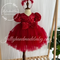 exclusive-short-sleeve-sequin-bodice-dress-in-red-with-bow-detail-ruffle-tulle-m