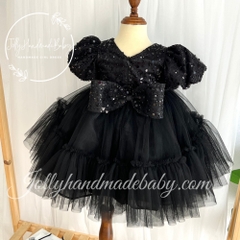 exclusive-short-sleeve-sequin-bodice-dress-in-black-with-bow-detail-ruffle-tulle