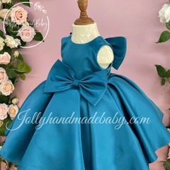 round-neck-cap-sleeve-dress-with-bow-front-detail-in-royal-blue-satin-midi-dress