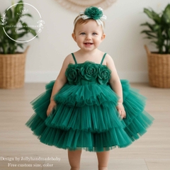 green-flower-girl-dress-baby-tutu-dress-toddler-birthday-dress-3d-rose-dress-han