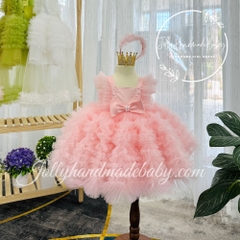pink-baby-girl-birthday-dress-handmade-tulle-dress-girl-occasion-dress-customize