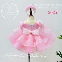 pink-sequin-girl-dress-birthday-baby-dress-princess-dress-baby-tulle-dress-girls