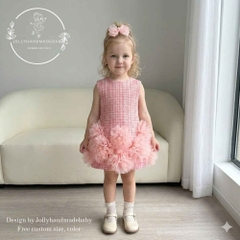 mom-and-daughter-matching-pink-dress-mommy-and-me-outfit-flower-girl-dress-handm
