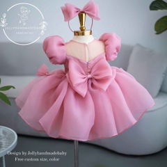 dusty-rose-baby-girl-dress-puff-sleeve-flower-girl-dress-handmade-toddler-party-