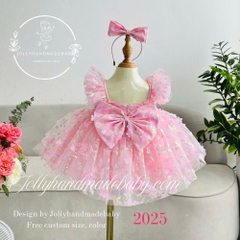rose-baby-tutu-dress-toddler-dress-pink-sun-dress-pink-pageant-dress