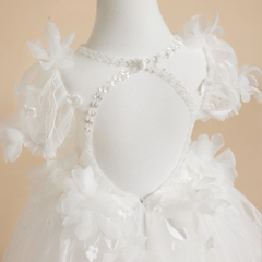 white-feather-bridesmaid-dress-toddler-dress-vintage-satin-wedding-party-dress-c